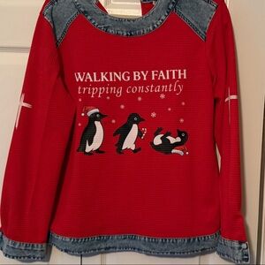 Red Penguin Long Sleeve Shirt